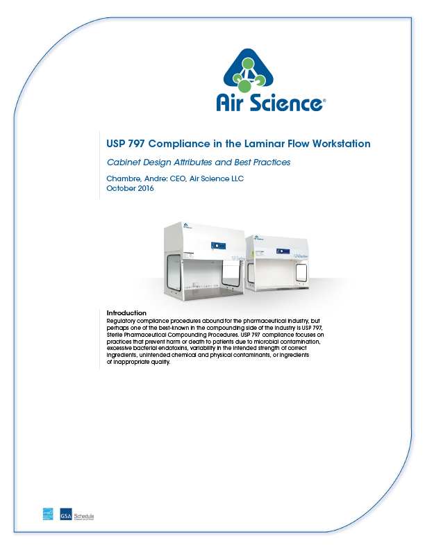 USP 797 Compliance Whitepaper for Laminar Flow Workstation