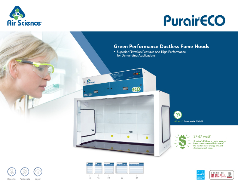Green performance ductless fume hoods