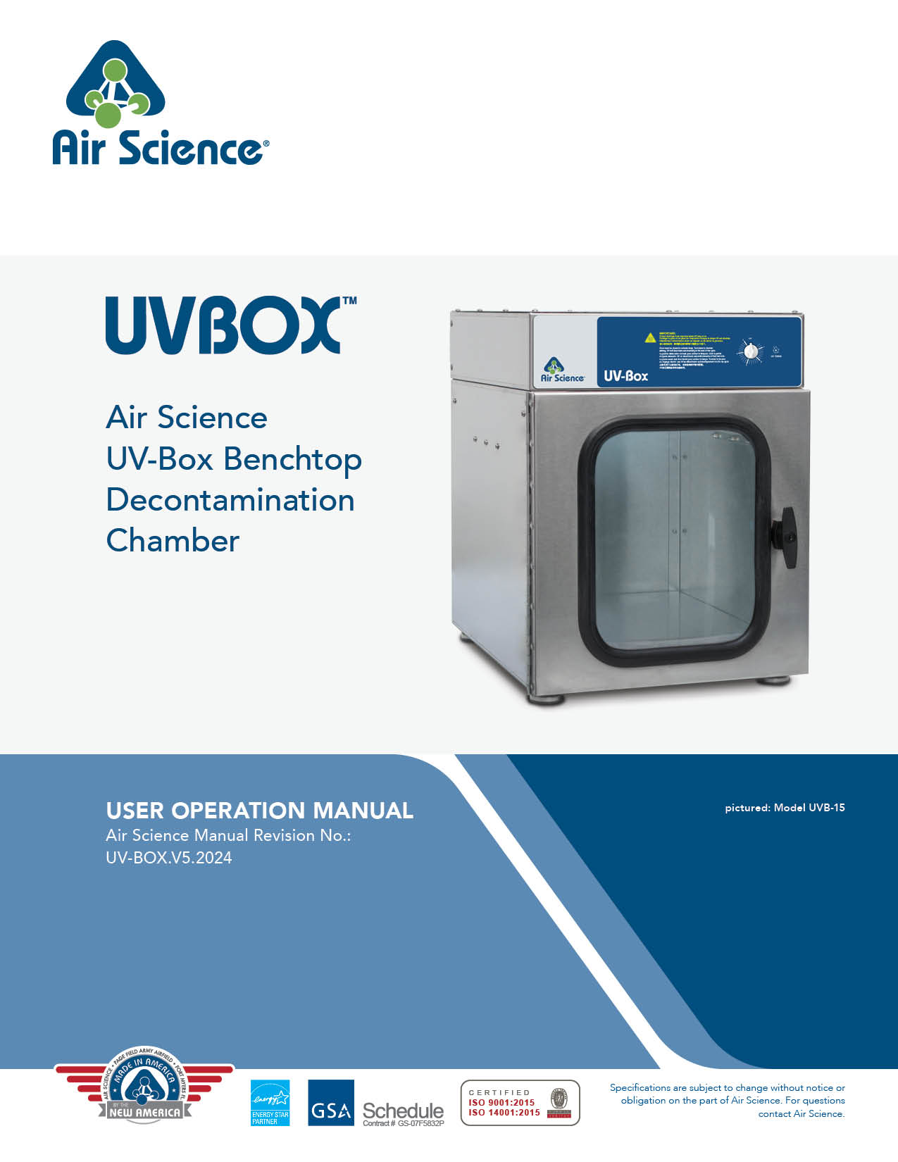 UVBox Operation Manual