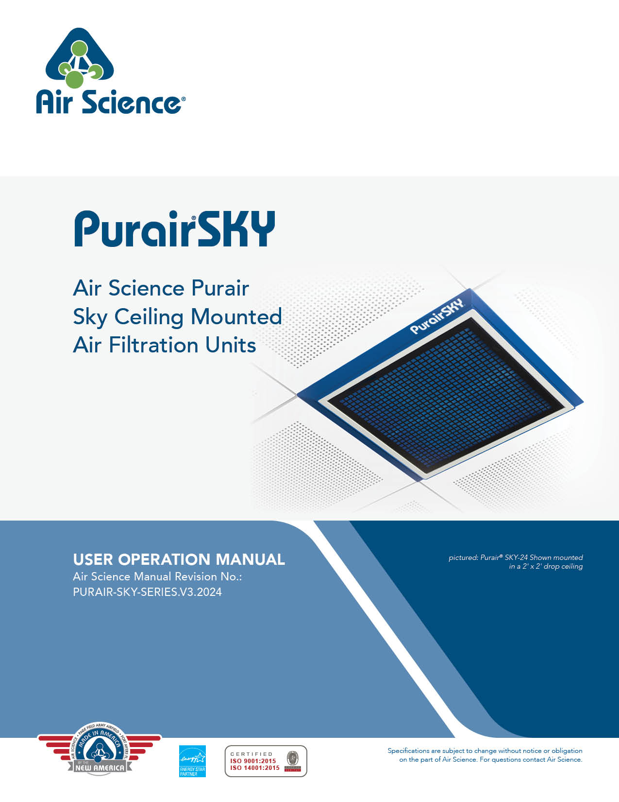 Purair SKY Operation Manual