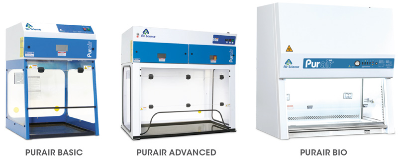 Basic and Advanced ductless fume hoods and BIO BSC