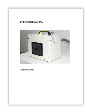 Fume Extractor Operation Manual pdf download