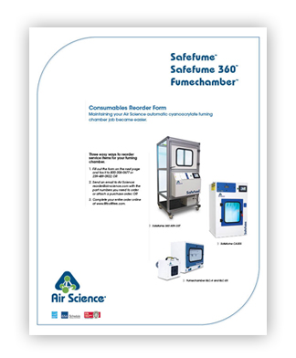 Safefume Series Consumables Reorder Form