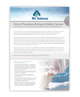 Animal Procedure Biological Safety Cabinet pdf download