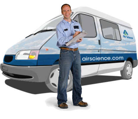 Air Science service van