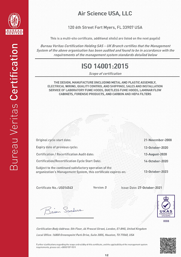 ISO 14001:2015 Certification