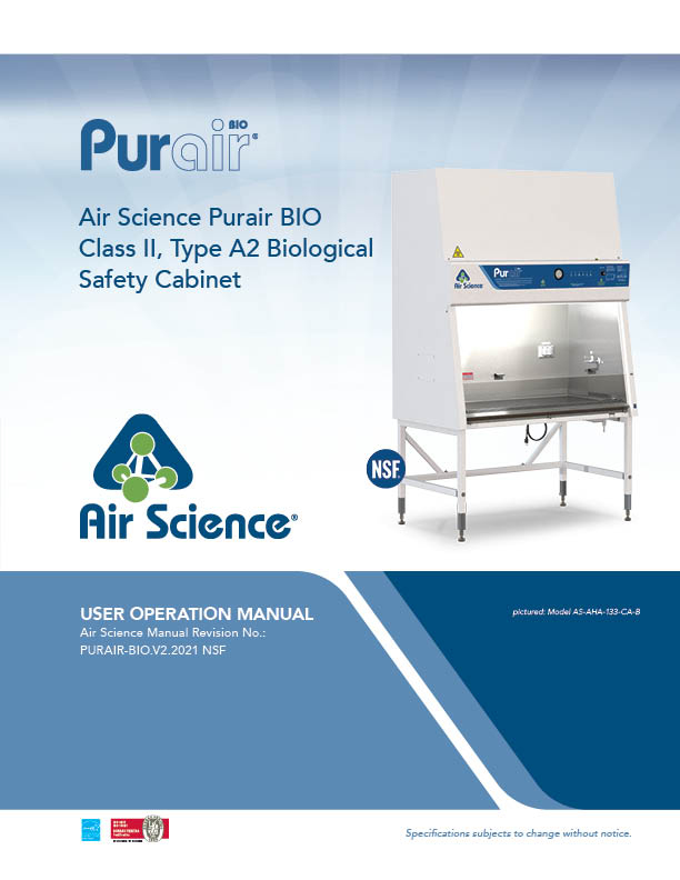 Purair BIO Class II Biological Safety Cabinet Manual