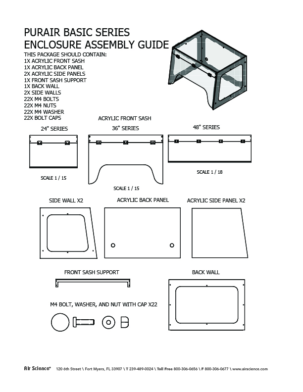 Purair Basic Series Enclosure Assembly Guide
