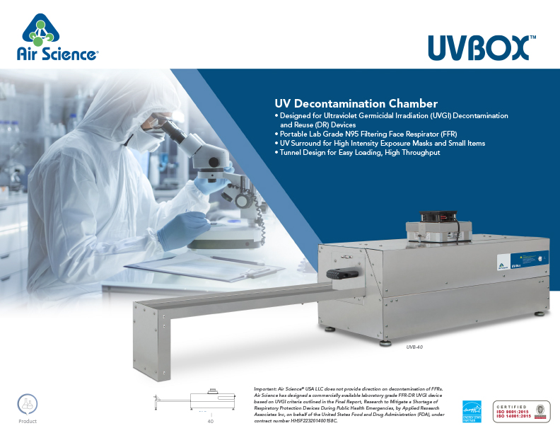 UVBox Decontamination Chamber Brochure