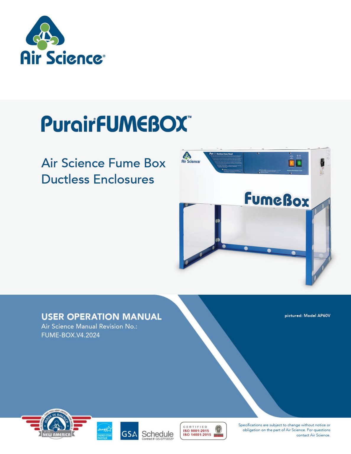 Operating Manuals | Air Science