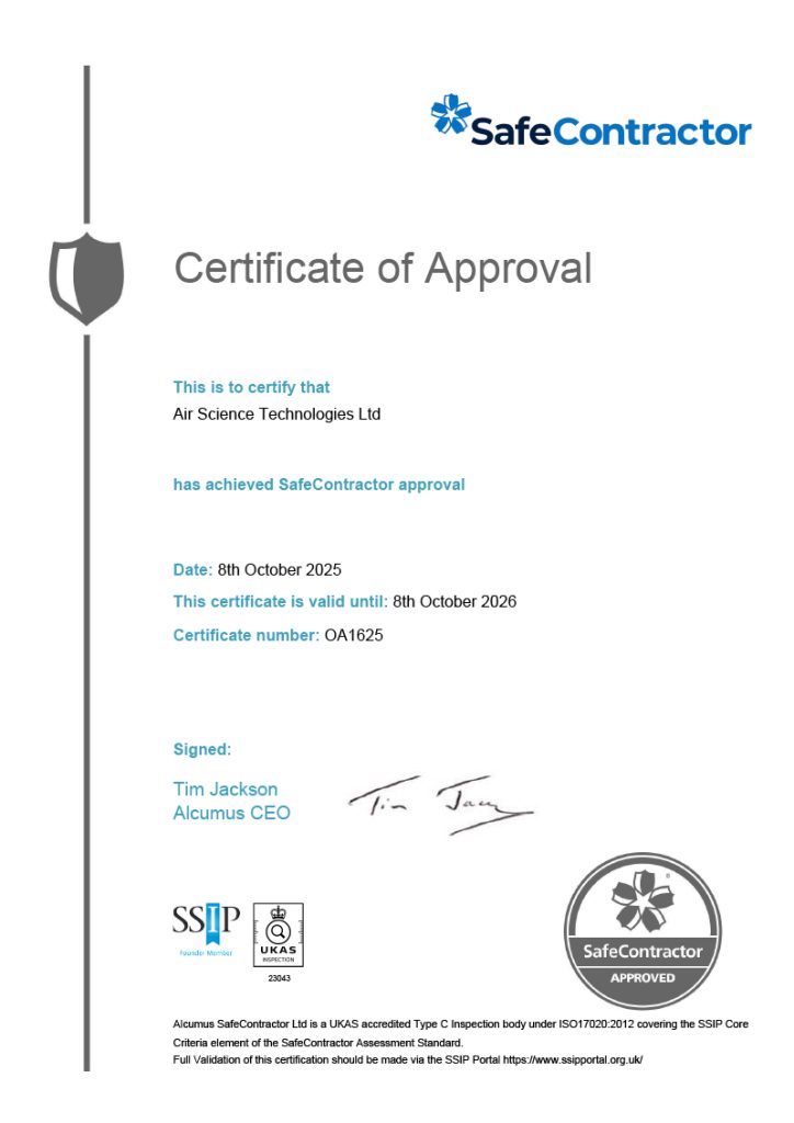 safecontractor certificate