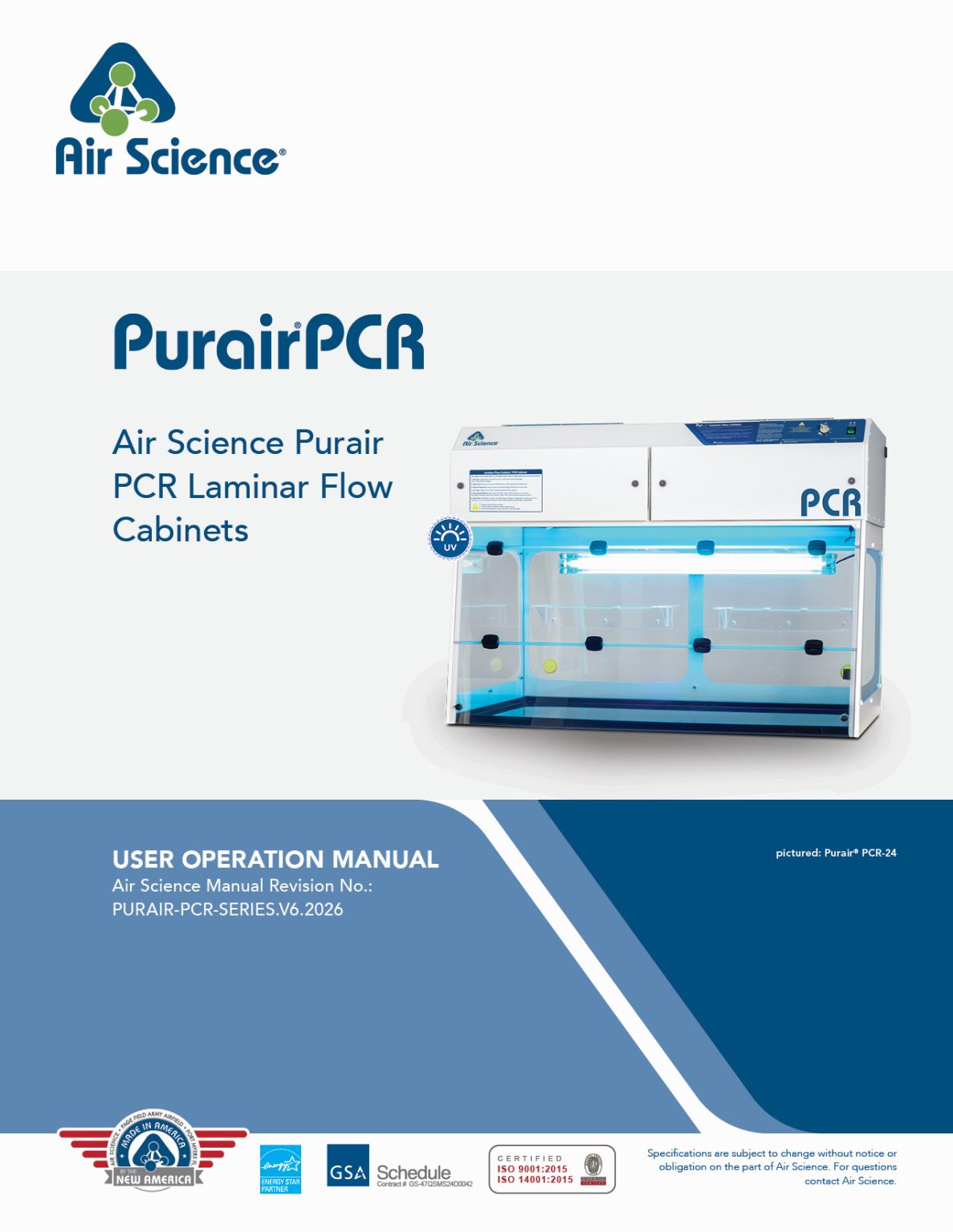Laboratory Equipment Manuals & Operating Guides | Air Science